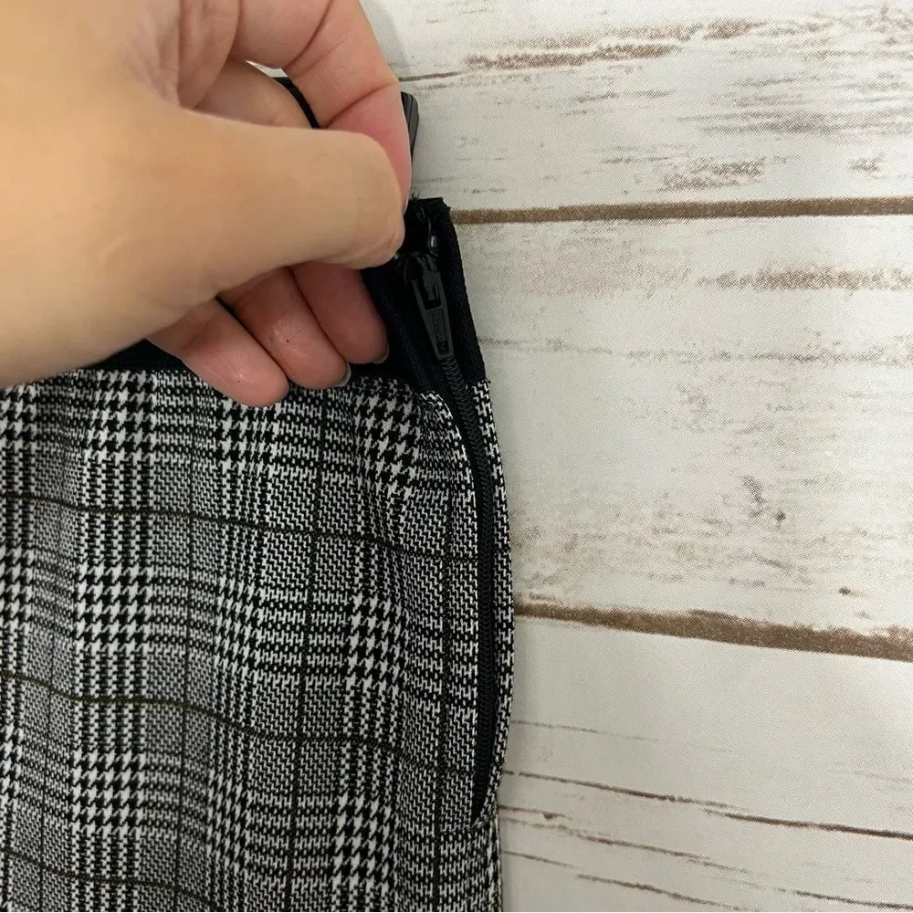 J Crew Gray Plaid Stretch Skinny Career Gigi Pants